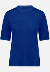 Basic-Strickpullover  kurzarm / Vorderseite