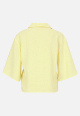 Leinenbluse mit Kragen / Rückseite