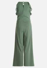 Jumpsuit mit Volant / Rückseite