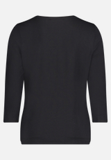 Basic Shirt mit Placement / Rückseite