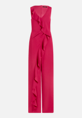 Jumpsuit mit Volant / Vorderseite