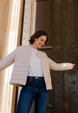 Daunen-Steppjacke mit Rundhalsausschnitt / Imagebild