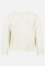 Casual-Strickjacke mit Effektgarn / Rückseite