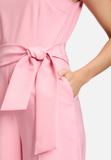 Eleganter Jumpsuit mit Bindegürtel / Detailbild