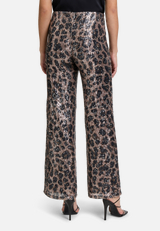 Marlene-Hose mit Pailletten / Modellfoto Rückseite