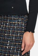 Langarm-Shirt mit Rippenstruktur / Detailbild