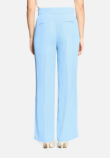 Stoffhose unifarben / Modellfoto Rückseite