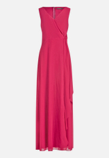 Abendkleid mit Volant / Vorderseite