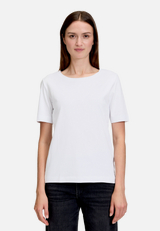 Basic Shirt mit Rundhalsausschnitt / Modellfoto Vorderseite