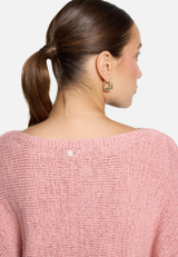 Strickpullover mit Fledermausärmeln / Detailbild