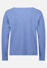 Strickpullover mit Rundhalsausschnitt / Rückseite