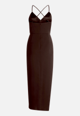 Abendkleid mit Raffung / Rückseite