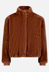 Kunstfell-Jacke mit Taschen / Vorderseite