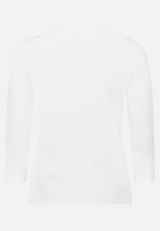 Strukturshirt mit Rundhalsausschnitt / Rückseite