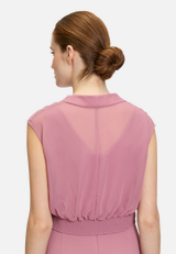 Abendkleid mit Raffung / Detailbild