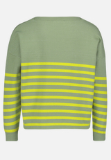 Strickpullover mit U-Boot-Ausschnitt / Rückseite