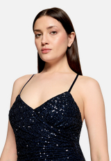 Abendkleid figurbetont / Detailbild