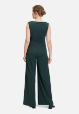 Jumpsuit mit weitem Bein / Modellfoto Rückseite