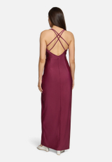Abendkleid figurbetont / Modellfoto Rückseite