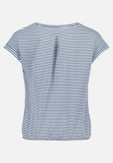 Casual-Shirt mit Gummizug / Rückseite