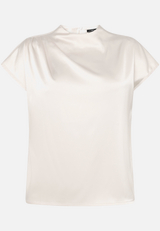 Satinbluse  mit Stehkragen / Vorderseite