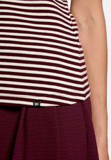 Ringelshirt  mit U-Boot Ausschnitt  / Detailbild
