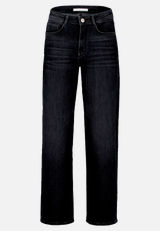 High Waisted-Jeans mit weitem Bein / Vorderseite