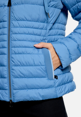Steppjacke leicht mit abnehmbarer Kapuze / Detailbild