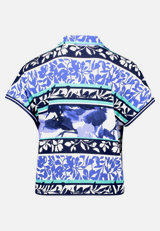 Shirtjacke mit Rippenstruktur / Rückseite