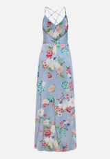 Abendkleid mit V-Ausschnitt / Rückseite