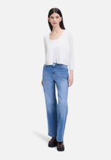 Shirtjacke mit 3/4 Arm / Modellfoto Vorderseite (Outfit)
