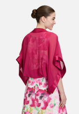 Chiffonstola mit 3/4 Arm / Modellfoto Rückseite