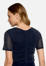 Jumpsuit mit Wasserfallausschnitt / Detailbild