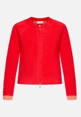 Casual-Strickjacke mit Reißverschluss / Vorderseite
