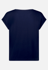 Patchwork-Shirt mit Print / Rückseite