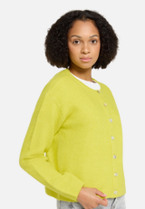 Strick-Cardigan mit Rundhalsausschnitt / Detailbild