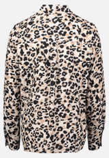 Hemdbluse mit Print / Rückseite