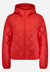Leichte Steppjacke  mit Kapuze  / Vorderseite