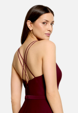 Abendkleid mit Volant / Detailbild