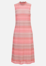 Midikleid mit Stehkragen / Vorderseite
