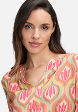 Casual-Bluse mit Muster / Detailbild