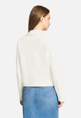 Sweatjacke langarm / Modellfoto Rückseite