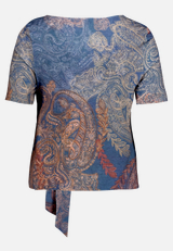 T-Shirt  mit Paisley-Muster / Rückseite