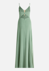 Abendkleid mit Lurexfaden / Rückseite