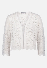 Sommer-Strickjacke mit 3/4 Arm / Vorderseite