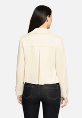 Casual-Jacke mit Taschen / Modellfoto Rückseite