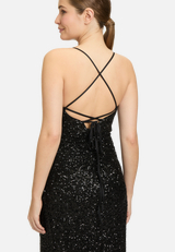 Abendkleid figurbetont / Detailbild