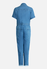 Jumpsuit mit Bindegürtel / Rückseite