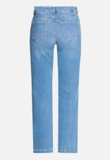 Stretch-Jeans mit Eingrifftaschen / Rückseite