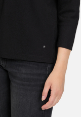 Casual-Shirt mit V-Ausschnitt / Detailbild